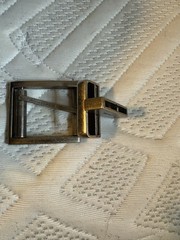 Calvin Klein Silver Tone Reversible Metal Belt Buckle