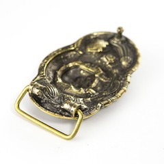 Belt buckle Alien, Steampunk brass belt buckle, Skull belt buckle