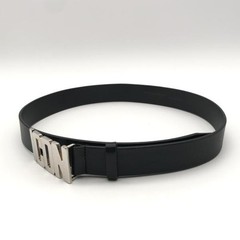 Used Dsquared2 Icon Buckle Belt 85 Black Silver Dsquared 10 240010515092