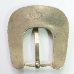 Hecho En Mexico Belt Buckle Set Sterling Silver 925 Flowers Glam fits 20mm Belt