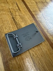 Harley-Davidson men&rsquo;s “Classic Font” belt buckle #97752-07V Gunmetal