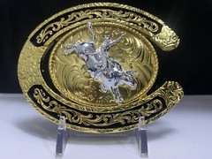 Rodeo Cowboy western Style belt buckle Hebilla Vaquero Jinete Hebilla Charro