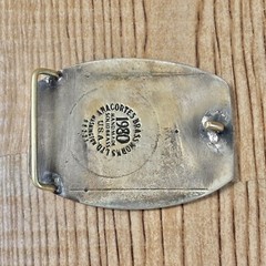 1980 Vintage IRECO Belt Buckle BRASS Anacortes Works ABW Illinois Railway USA