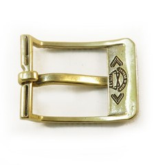 Brass belt buckle « Bayurok », pin type, Handmade Ukrainian embroidery belt buckle