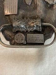 Vintage 1987 Siskiyou Buckle Co Machinist Belt Buckle R-50 Made In USA