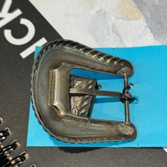 Western Style Sterling Silver Belt Buckle 2 pieces 32 grams