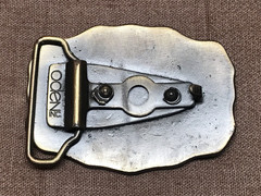 Vintage Oden Inc CHUCK Name Plate Belt Buckle with Original Box