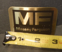Brass & Steel MF Massey Furguson Belt Buckle Far Tractor Implements Great Americ