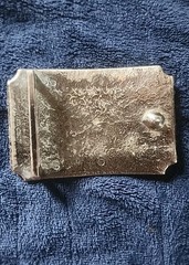 Vintage 1973 Wells Fargo & Company Belt Buckle Silver Plated Tone Since 1852