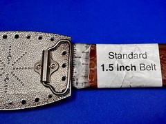 Jeweled Peace Sign Studded Rhinestone Silver Tone Belt Buckle W/ Hole Border