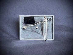 “Visitors Over Cairo” Industrial Studded Belt Buckle – Darren McNeese Archive