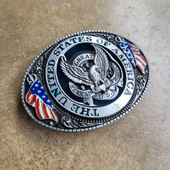 The United States of America Seal Belt Buckle USA American Fit 1.5&Prime; Belt