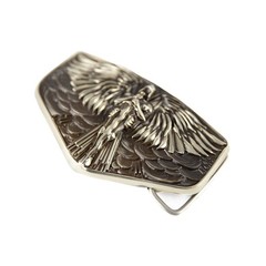 Archangel Michael german silver belt buckle; Saint Michael; Tyrael belt buckle