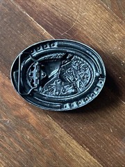 Belt Buckle Texas Horse Rhinestones 4 x 3&Prime; 1.5&Prime; Belt Metal Light