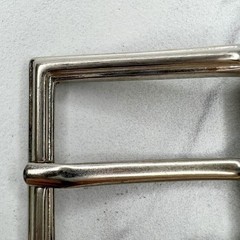Silver Tone Simple Basic Belt Buckle
