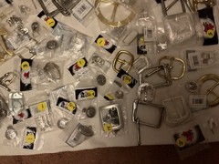 LOT OF 200 ITEMS: BUCKLES/ADDITIONAL ITEMS- VARIOUS STYLES AND DESIGNS – BOX 1