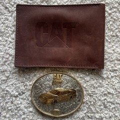 Caterpillar CAT Equipment Gold Silver Plate Belt Buckle NASCAR 96 David Green