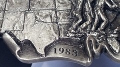 1983 Arroyo USA USMC Iwo Jima Commemorative Belt Buckle Limited Edition Shelf H2