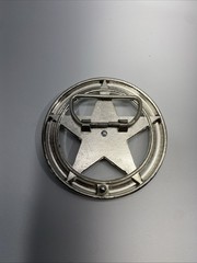 Chrome Sheriff’s Star / Texas Star Belt Buckle Metal Cowboy Western Biker