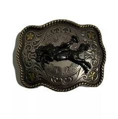 Vintage Belt Buckle Bucking Bronco Rodeo Horse Cowboy 3.25” x 2.25”
