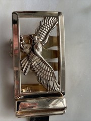 Golden Eagle Automatic Belt Buckle Stylish Design Durable Gold Tone