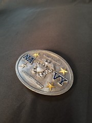 United States Navy Belt Buckle US Navy 2008 Metal Military NICE