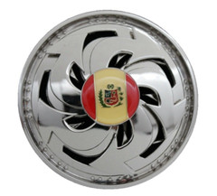 Fashion Spain Flag Belt Buckle Silver Toned Round Shape Spinner Unisex New