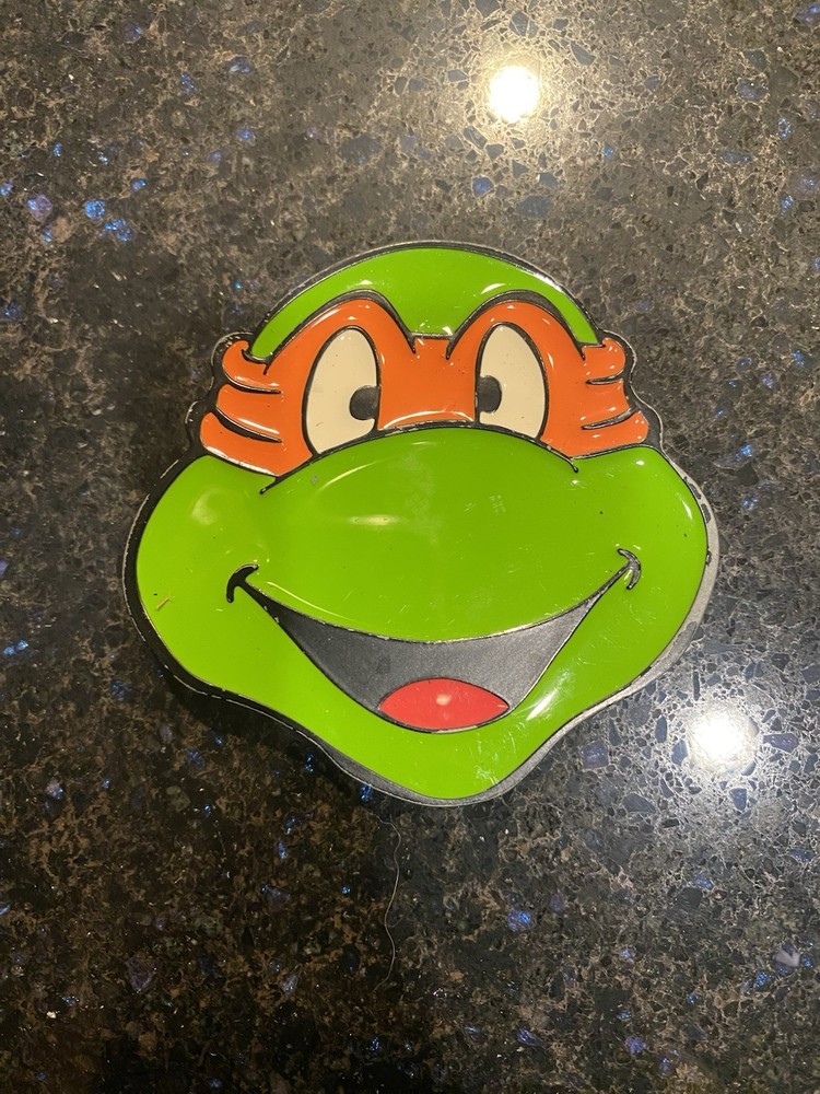 Teenage Mutant Ninja Turtles Michelangelo Happy Face Enamel Belt Buckle