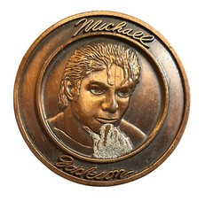 Vintage Michael Jackson Belt Buckle Glittering Glove Fits 1 1/4&Prime; Belt 1984