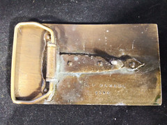 Vintage Collectible Brass-Color « The Right To Keep and Bear Arms » Belt Buckle