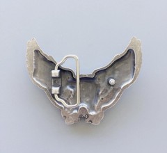 Silver Plated Western Eagle Wild Animal Belt Buckle Boucle de Ceinture