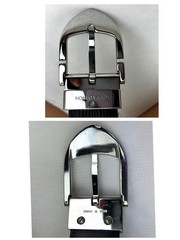 Louis Vuitton Epi Saint-Cloud Classic Belt Brown Men&rsquo;s Silver Buckle