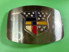 Cadillac Logo?? Emblem with Rhinestone Bling Vintage Belt Buckle