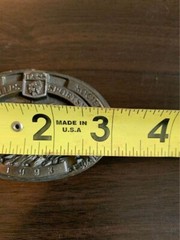 Bass Anglers Sportsman Society 1993 Brass Belt Buckle