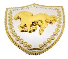 Horse Head Belt Buckle Western Rodeo Costume Horseshoes New Men Women Cowboy Big