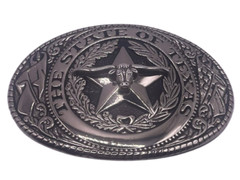 The State Of Texas Bull Star Silver Belt Buckle Cowboy Rodeo Hebillas Vaqueras