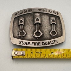 John Deere Engine Parts Belt Buckle 1996 Spec Cast Limited Edition 1751/2000 USA