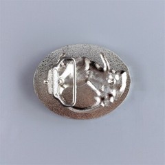 Two-Tone Silver Gold Plated Horse HorseShoe Belt Buckle also Stock in US