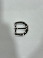 Solid Brass Polished Nickel Belt Buckle Made in Italy Fits 1.18&Prime; Belt Strap