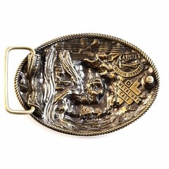 Don&rsquo;t Tread on Me belt buckle, Historical American flag, solid brass belt buckle