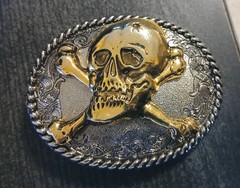 Belt Buckle Skull Skull