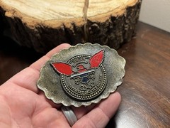 1976 Chevrolet Bicentennial Belt Buckle Chevy Eagle Logo R Roberts USA RARE GMAD