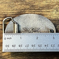 Rate VTG Lewis Buckle Co Illinois I Dig Coal Belt Buckle Made in USA Metal B20