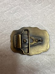 Vintage Oden Brass Name Belt Buckle « Chuck »