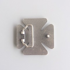 Vintage Silver Cross Belt Buckle Gurtelschnalle Boucle de ceinture