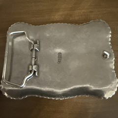 WESTERN STYLE BELT BUCKLE WITH LONGHORN IN THE CENTER