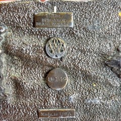 Bergamot Brass Works U-149 Steam Train 5473 Belt Buckle USA Vintage 1984 READ