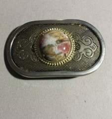 Tiger Eye Marble Belt Buckle