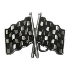 Men Belt Buckle Car Racing Flag Belt Buckle Gürtelschnalle Boucle de ceinture