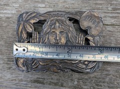 70s Vintage Belt Buckle By Bergamot Lillie Langtry 1901 Tiffany Replica